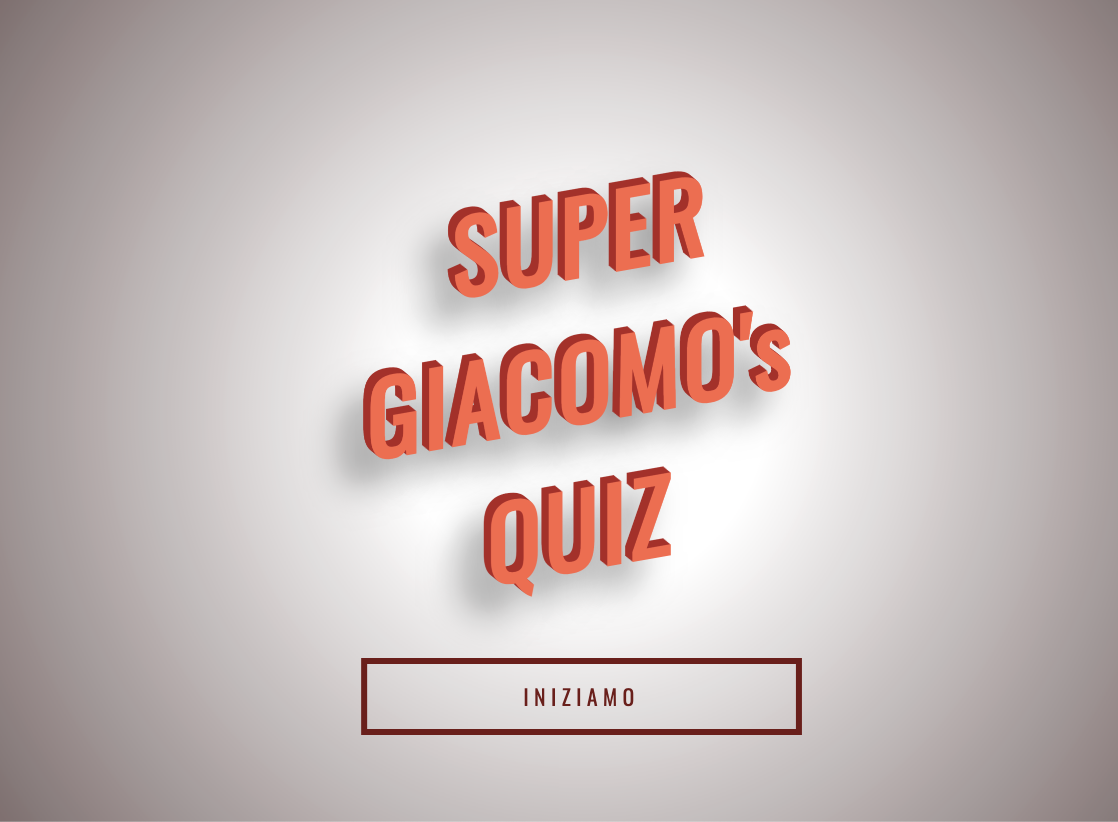 Super Giacomo's Quiz